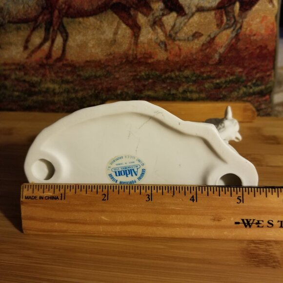 GENUINE PORCELAIN BISQUE HORSE FIGURINE - Picture 7 of 7